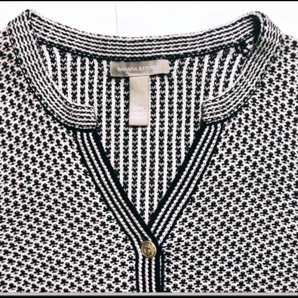 Nautical Chunky Knit Gold Anchor Button Cardigan
